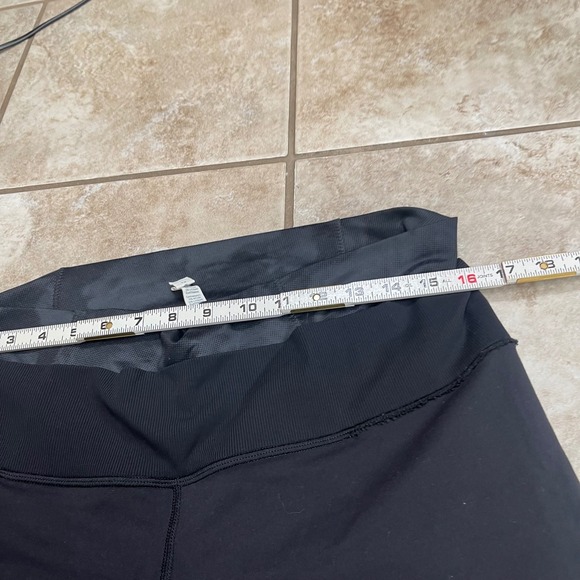 Lululemon Athletica Black Straight Leg Yoga Pants Sz 12 Activewear double waist - Picture 3 of 8